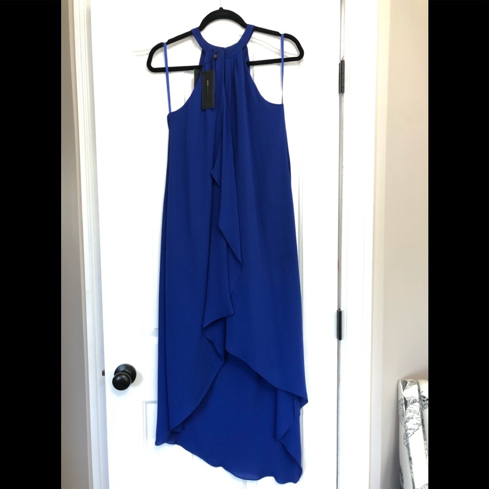 Blue BCBG silk dress
